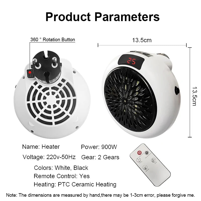 900w Mini Electric Heater