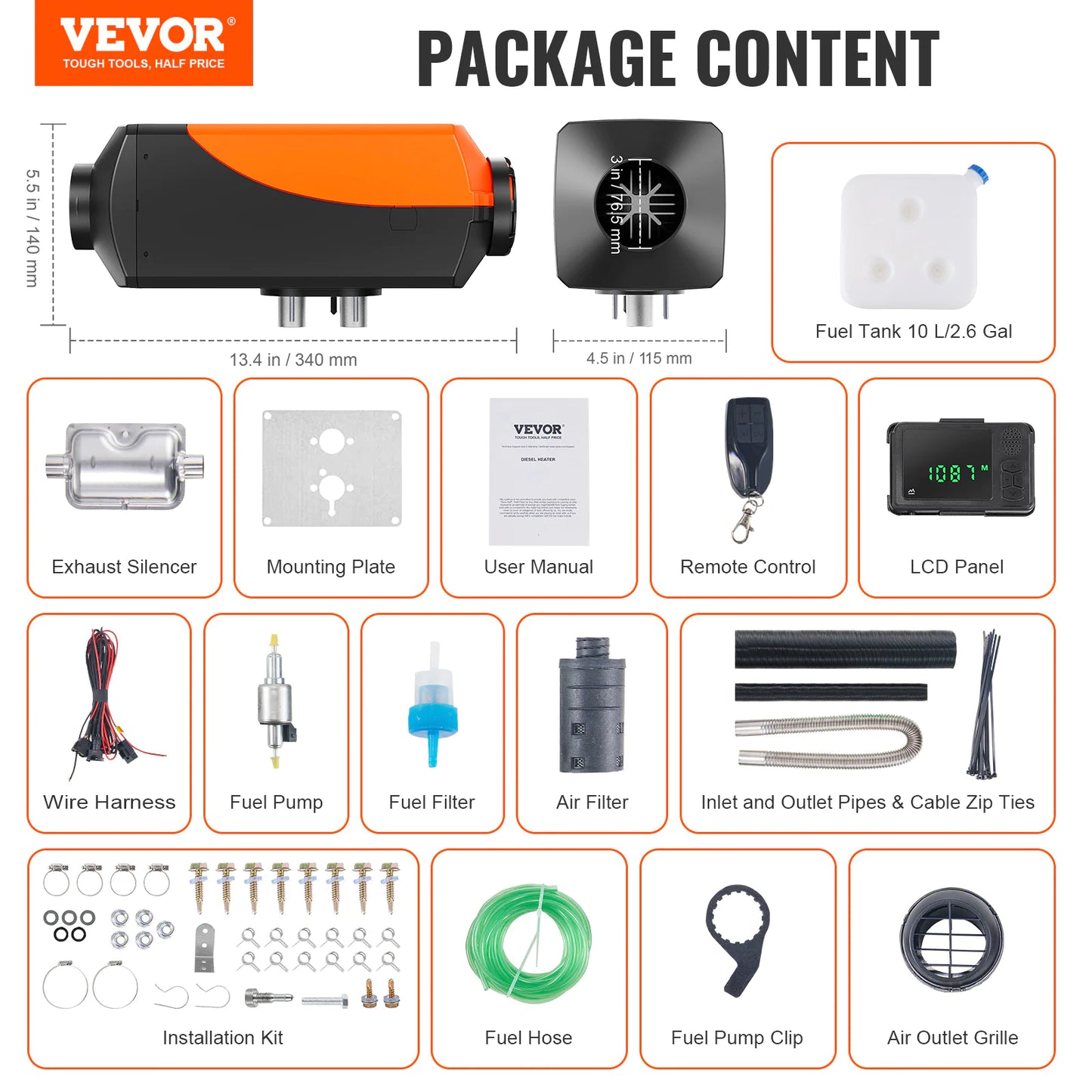 Portable 12V Air Heater